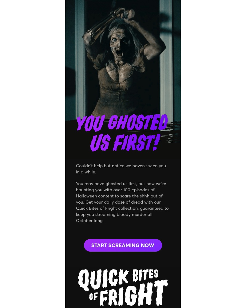 Quibi - You ghosted us. Now we’re haunting you.
