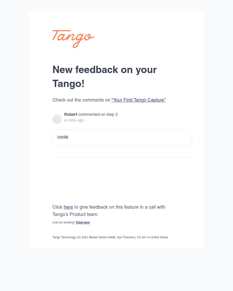 Tango - You have notifications on Your First Tango Capture