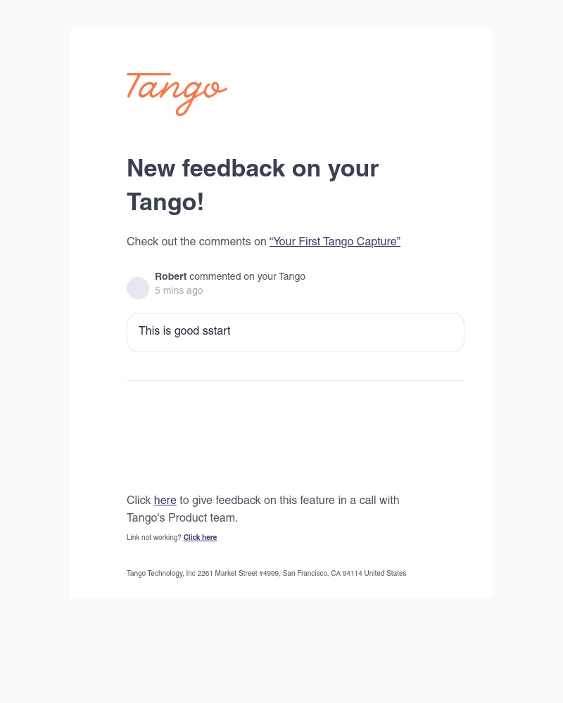 Tango - You have notifications on Your First Tango Capture