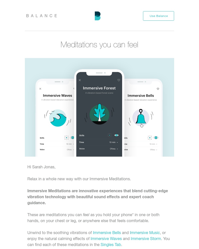 Balance - You'll want to get your hands on this