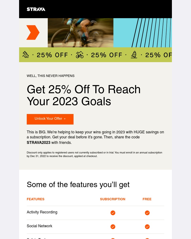 Strava - Your 25% discount is waiting