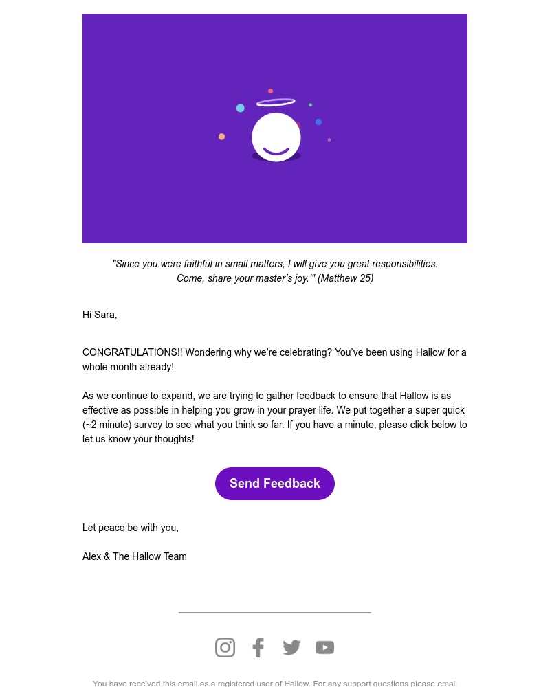 Hallow - Your 30 Days of Prayer!