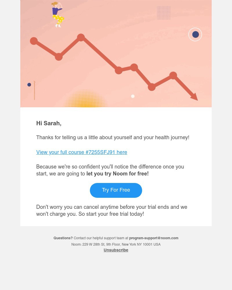 Noom - Your customized course #7255SFJ91 is ready