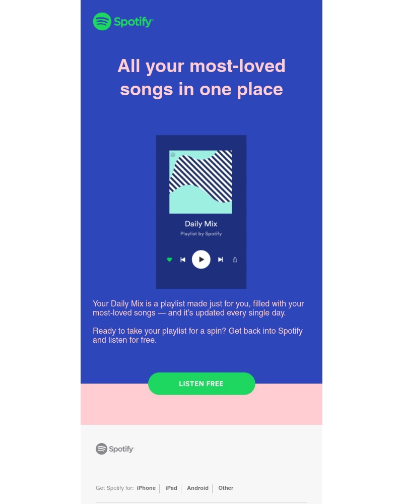 Spotify - Your Daily Mix is made just for you