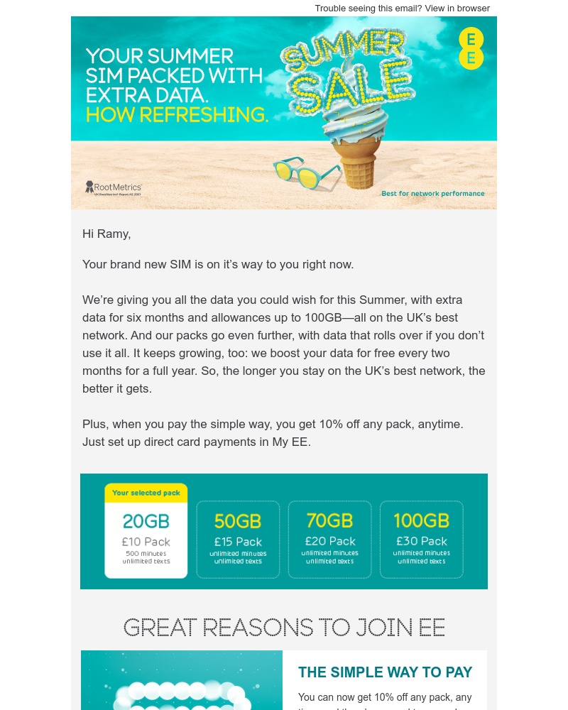 EE - Your EE SIM is on its way