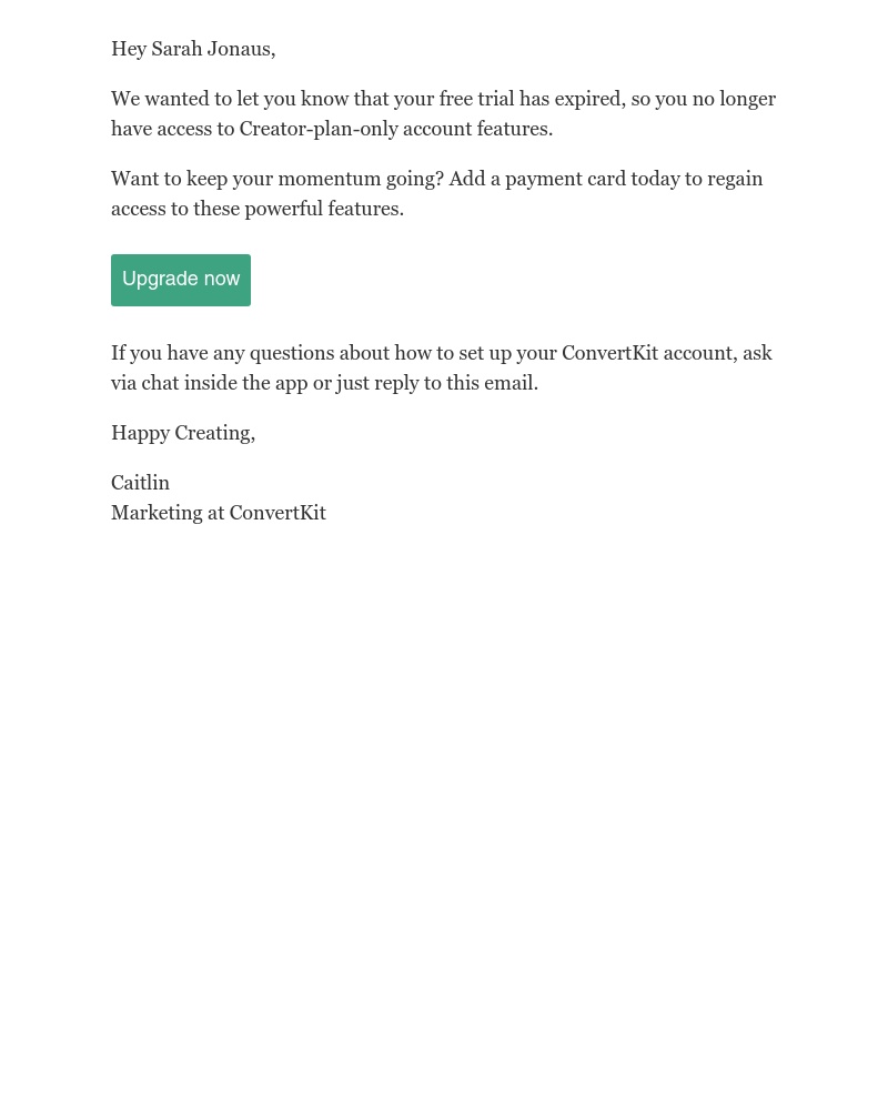 Kit - Your free trial has expired