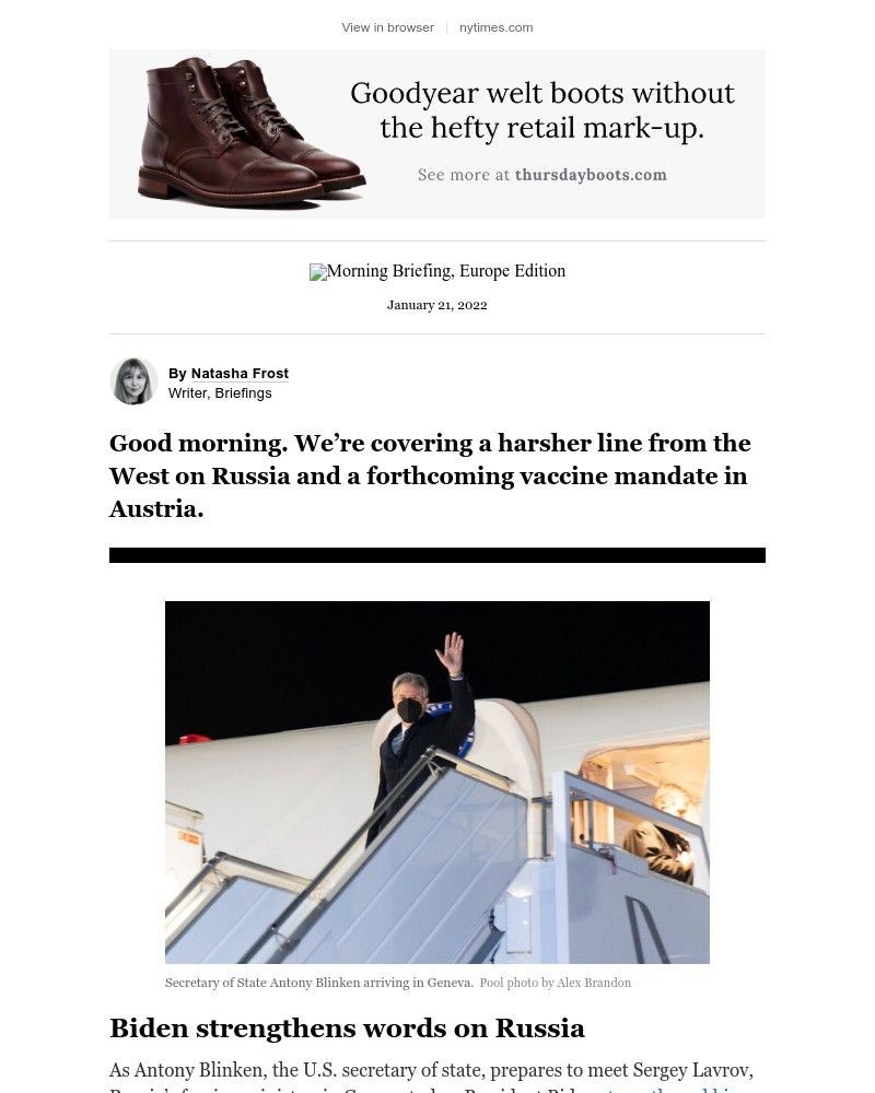 The New York Times - Your Friday Briefing