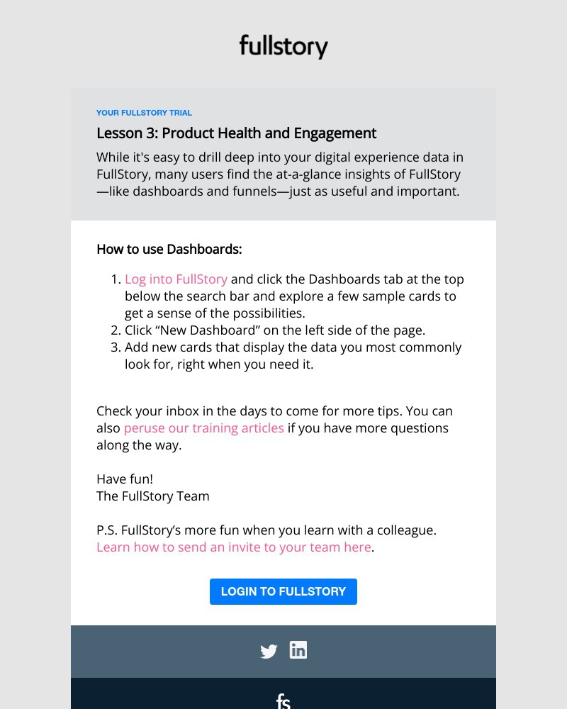 Fullstory - Your FullStory Trial | Product Health and Engagement