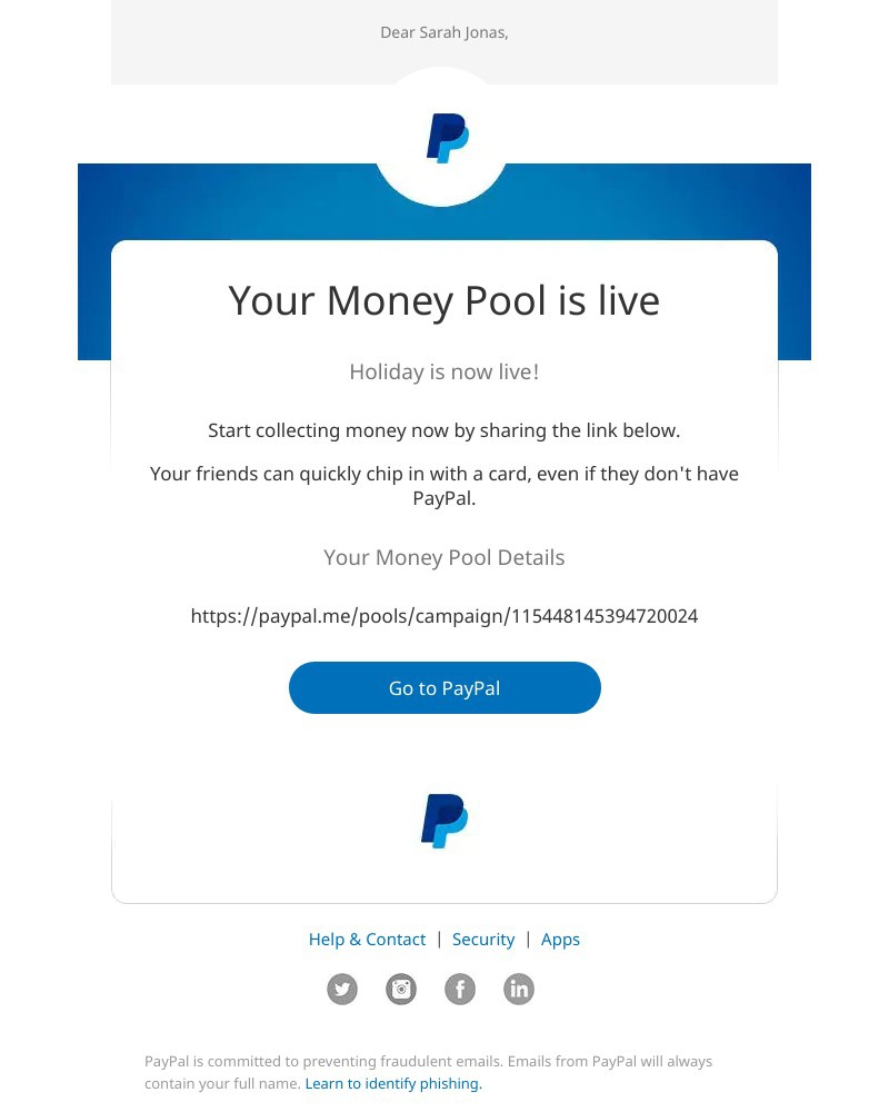 PayPal - Your Money Pool is now live and ready to share!