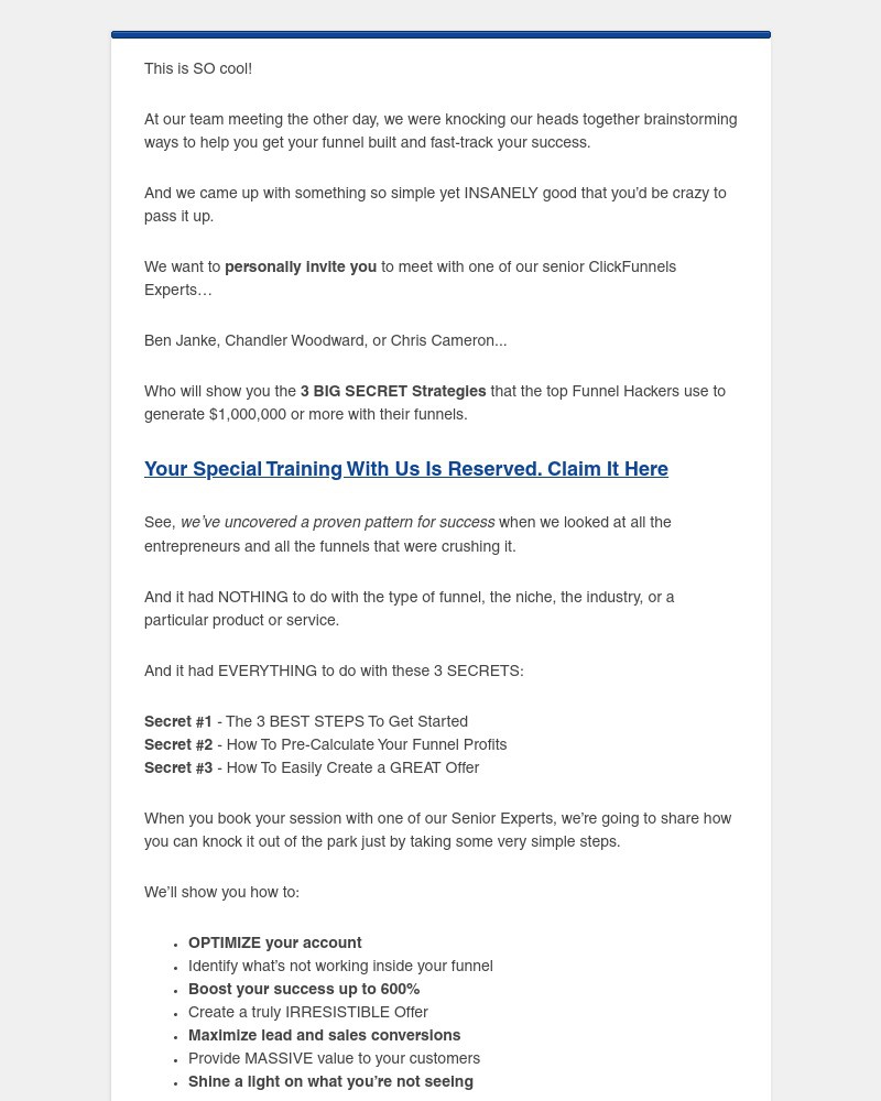 ClickFunnels - Your PERSONAL Invitation