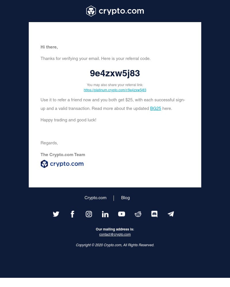 Crypto.com - Your Referral Code: Get $25 USD