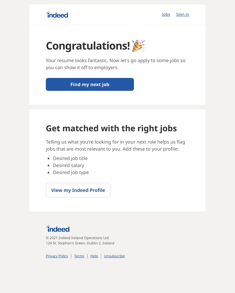 Indeed - Your resume is ready on Indeed