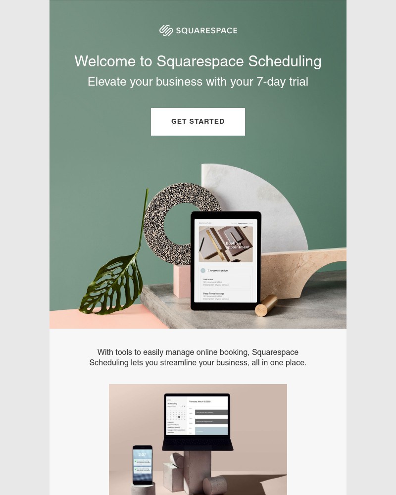 Squarespace Scheduling - Your Squarespace Scheduling trial just got started