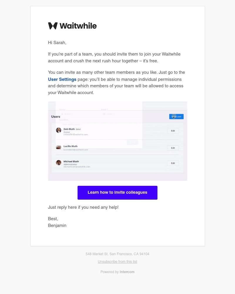 Waitwhile - Your team + Waitwhile = ❤️