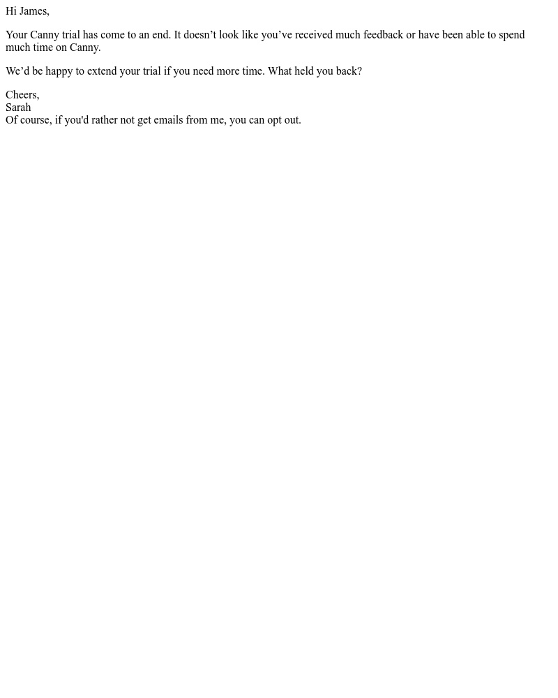 Canny - Your trial has ended