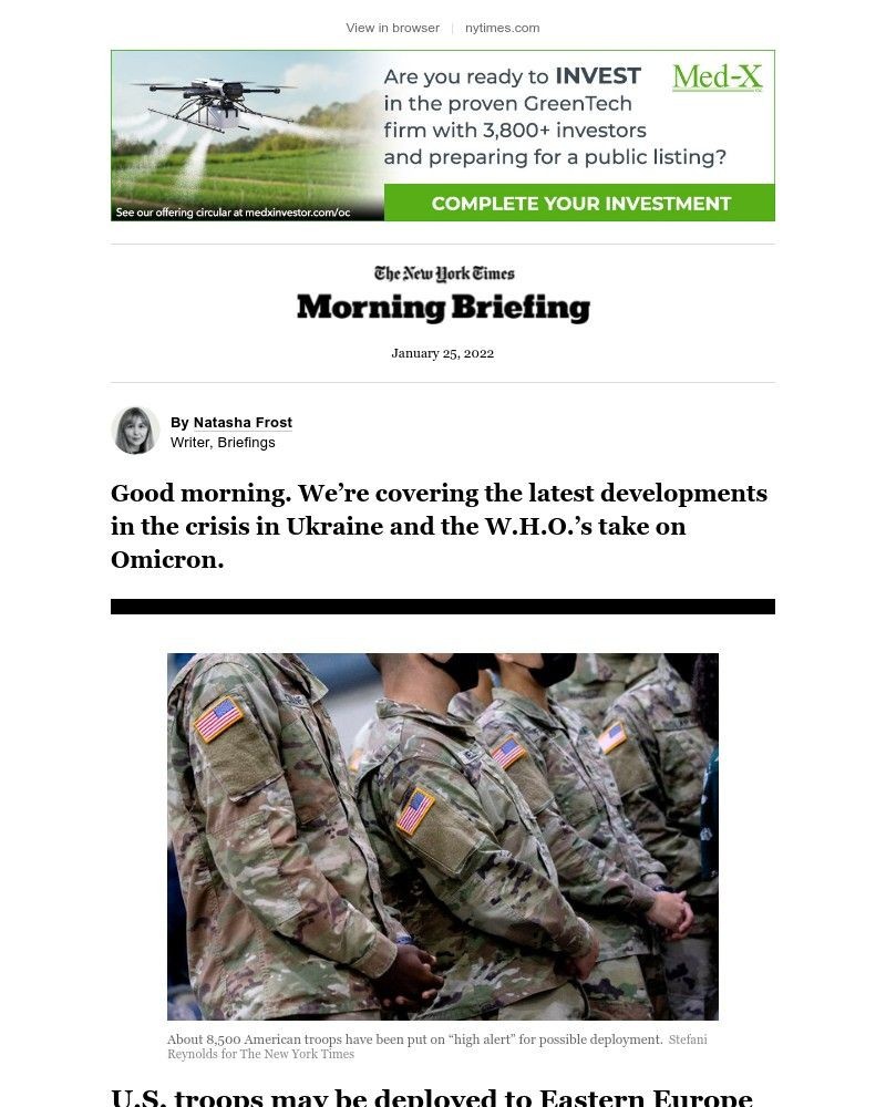 The New York Times - Your Tuesday Briefing