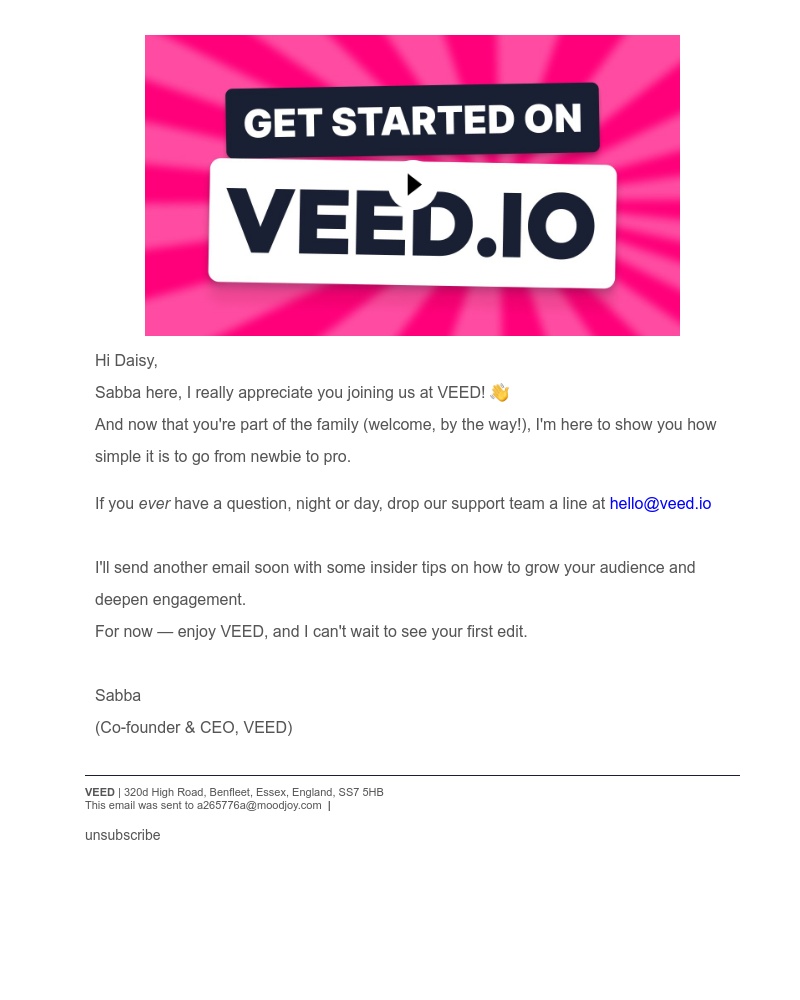 VEED.IO - You’re in Daisy Jonas, let’s begin!! 📽 🎞