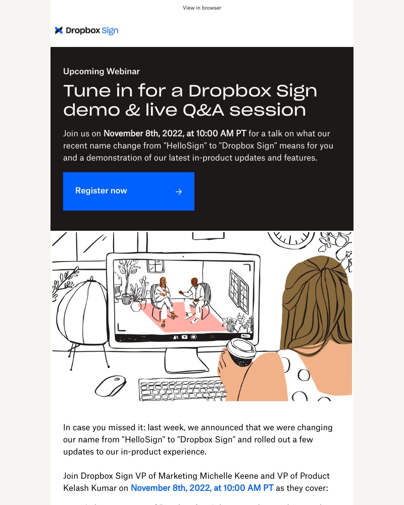 HelloSign - You're Invited: Dropbox Sign Q&A Webinar