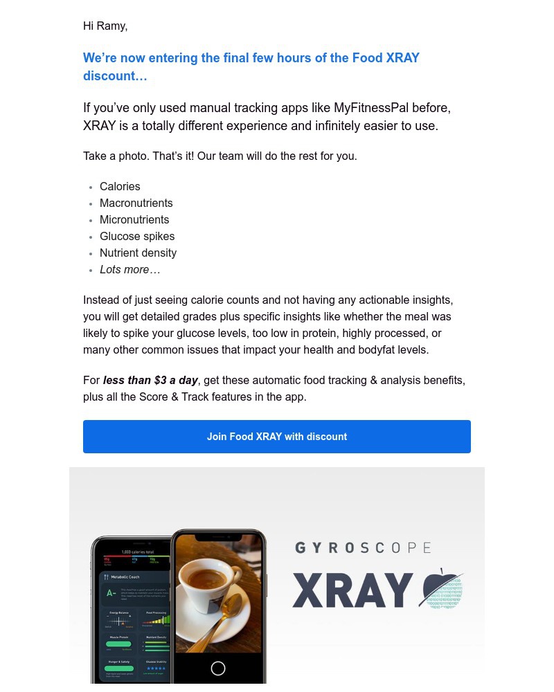 Gyroscope - You’re invited to the new XRAY — Just 4 more hours left for discount! 🍏✨