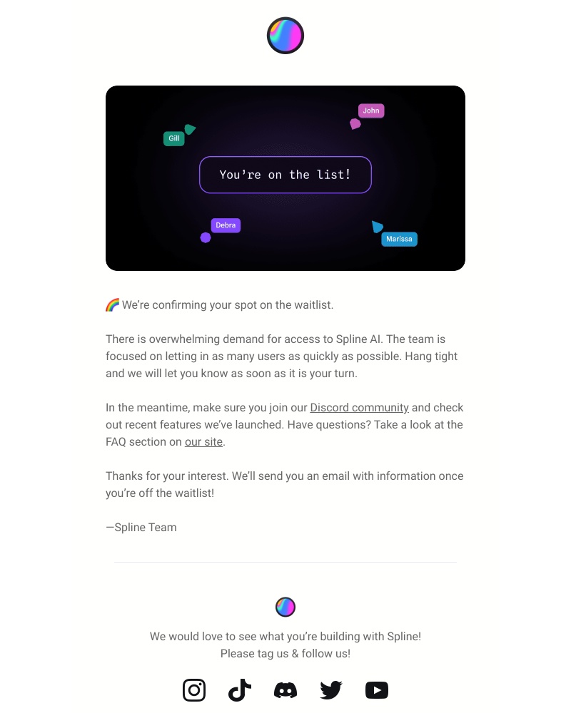 Spline - 🌈 You're on the waitlist! Here's what you need to know.