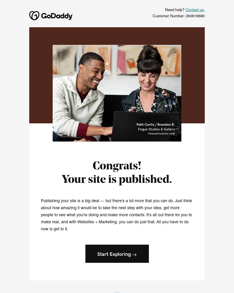 GoDaddy - You've gone live — but wait, there's more.