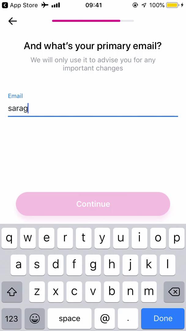 Onboarding screenshot
