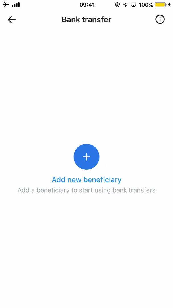 Sending currency screenshot