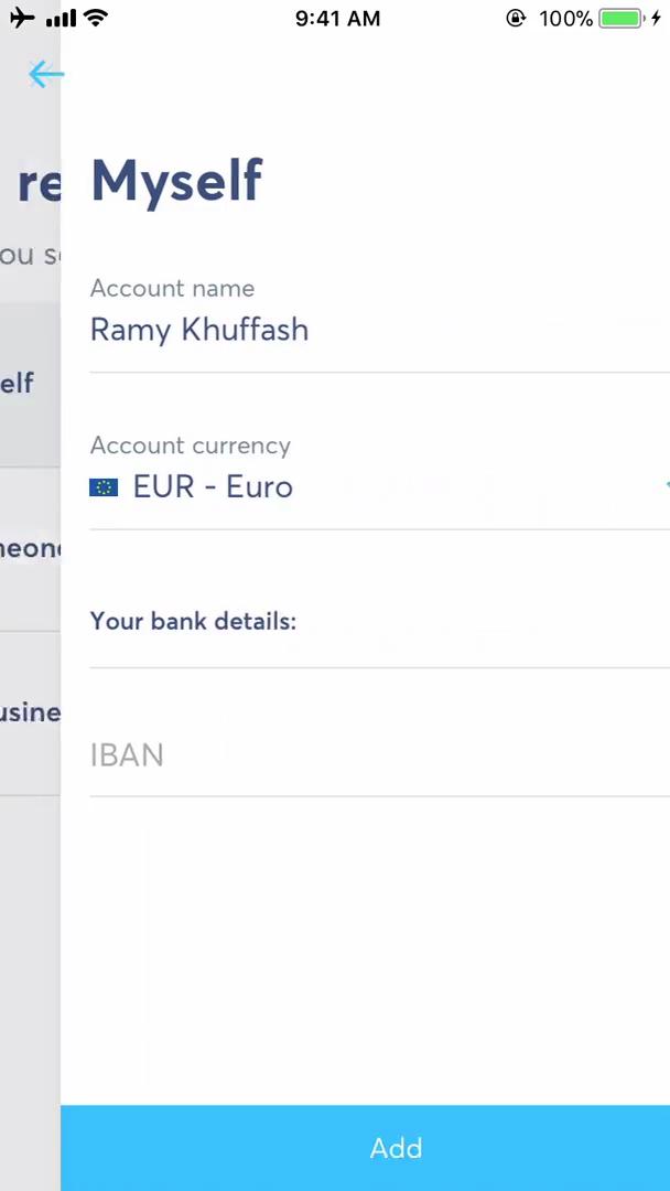 Adding customer to waitlist screenshot