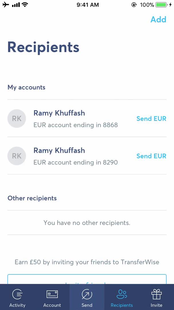 Adding customer to waitlist screenshot