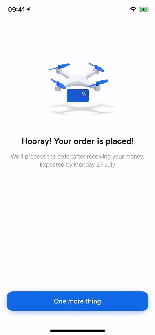 Ordering a debit card screenshot