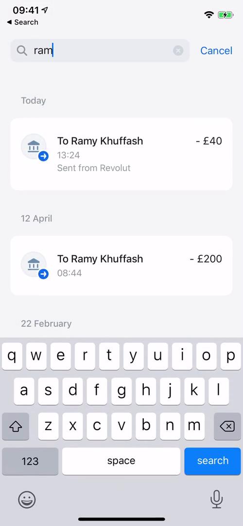 Activity feed screenshot