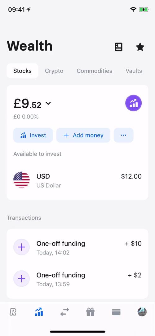 Buying commodities screenshot