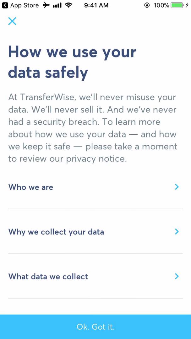 Onboarding screenshot