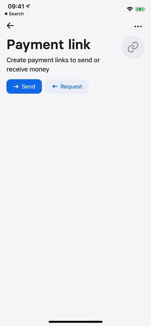 Requesting payment screenshot