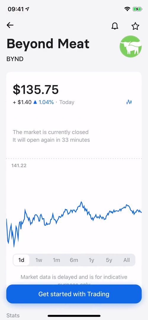 Investing screenshot