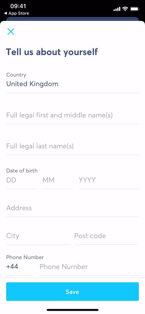 Onboarding screenshot