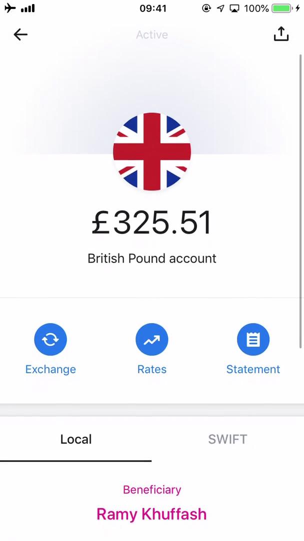 Depositing funds screenshot