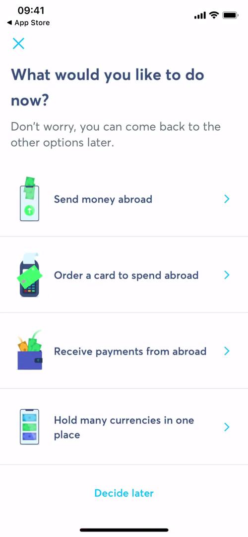 Onboarding screenshot