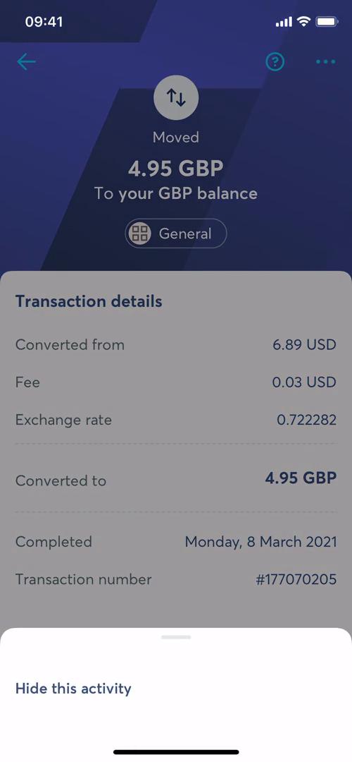 Activity feed screenshot