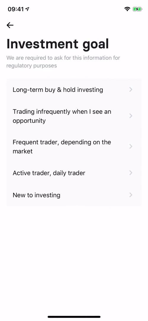 Investing screenshot