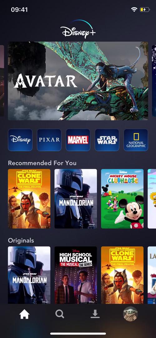Discovering content on Disney+ video screenshot