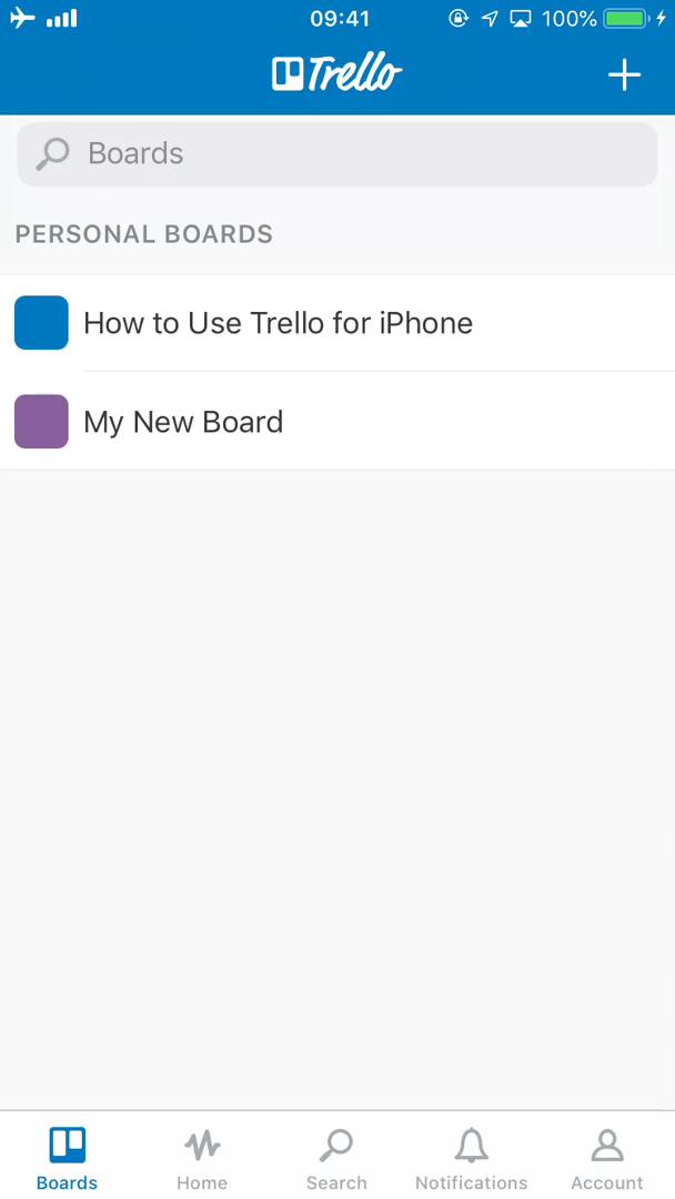 Screenshot of Activity feed on Trello
