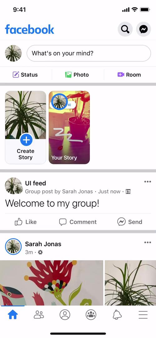 Screenshot of Joining a group on Facebook