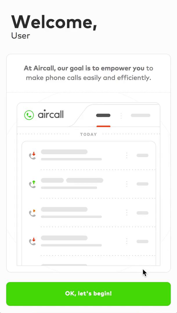 Onboarding on Aircall video screenshot