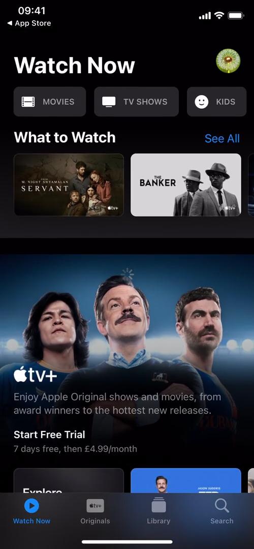Upgrading your account on Apple TV video screenshot