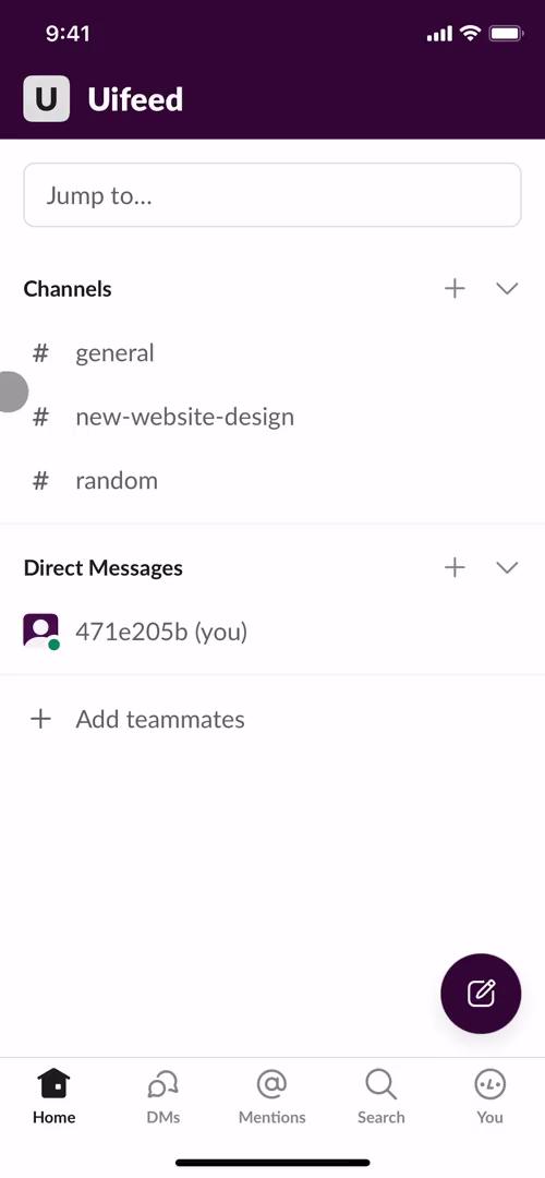 Screenshot of Inviting people on Slack