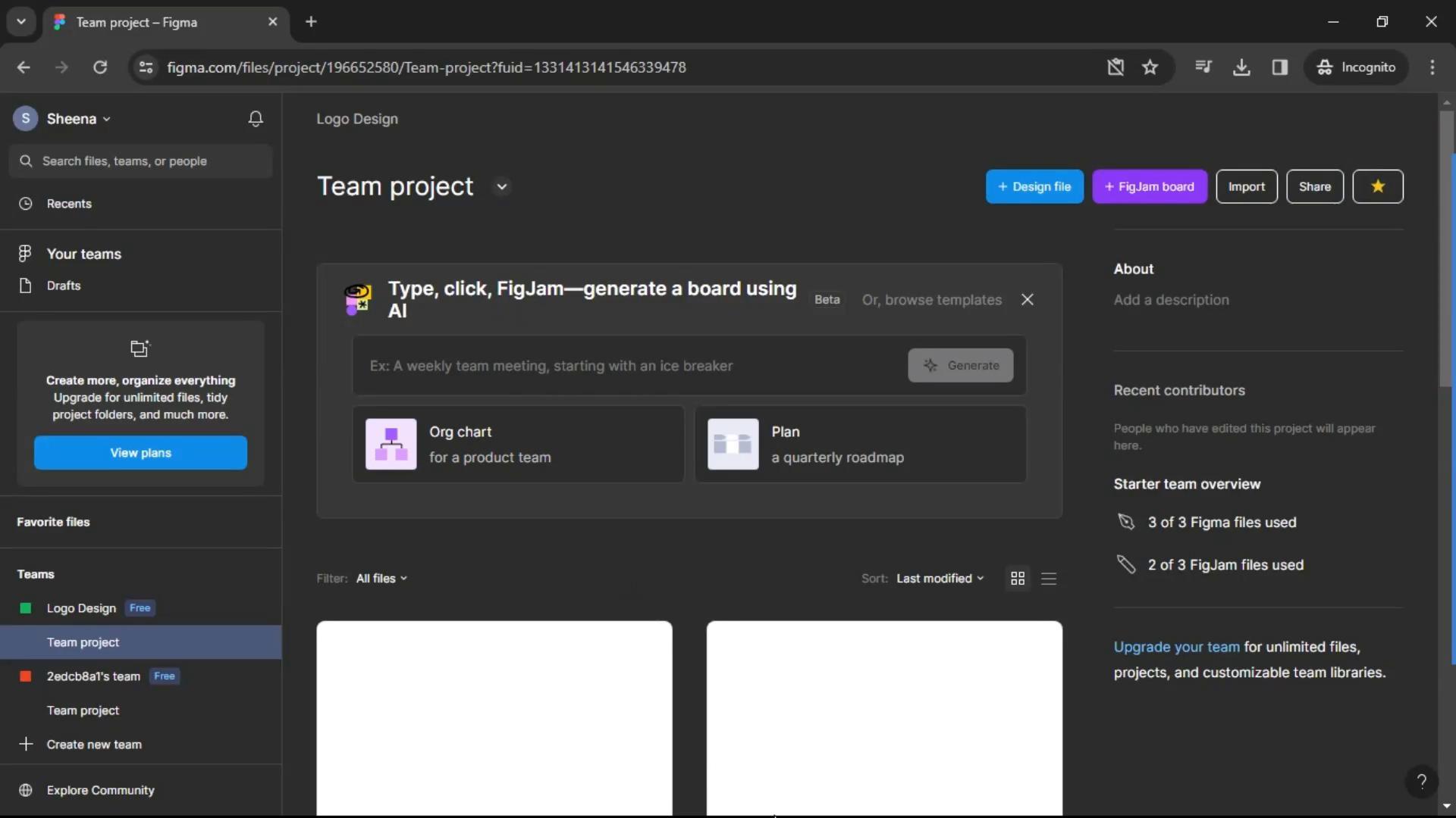 Screenshot of Creating a flowchart on Figma