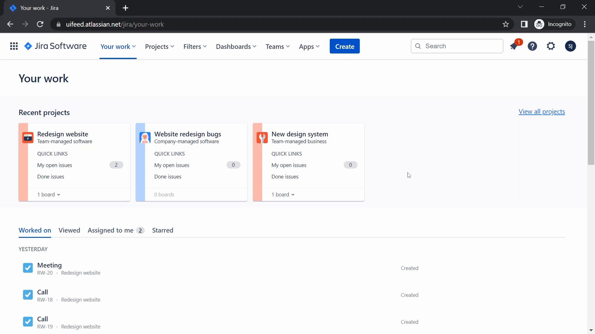 Screenshot of Creating an automation workflow on Jira