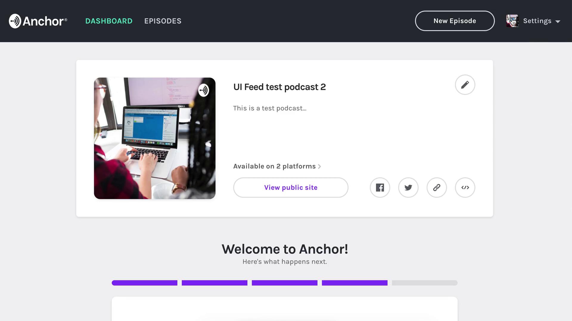 Deleting your account on Anchor video screenshot