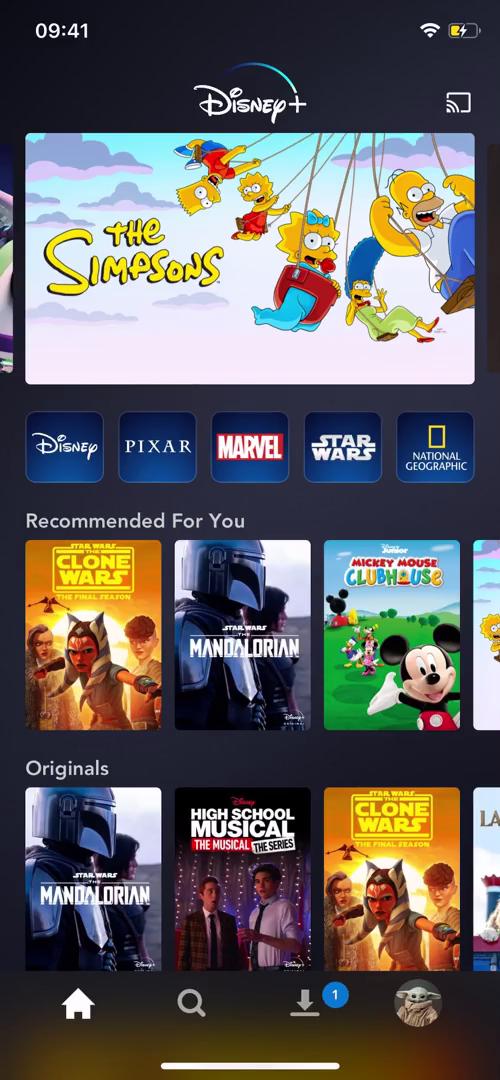 General browsing on Disney+ video screenshot